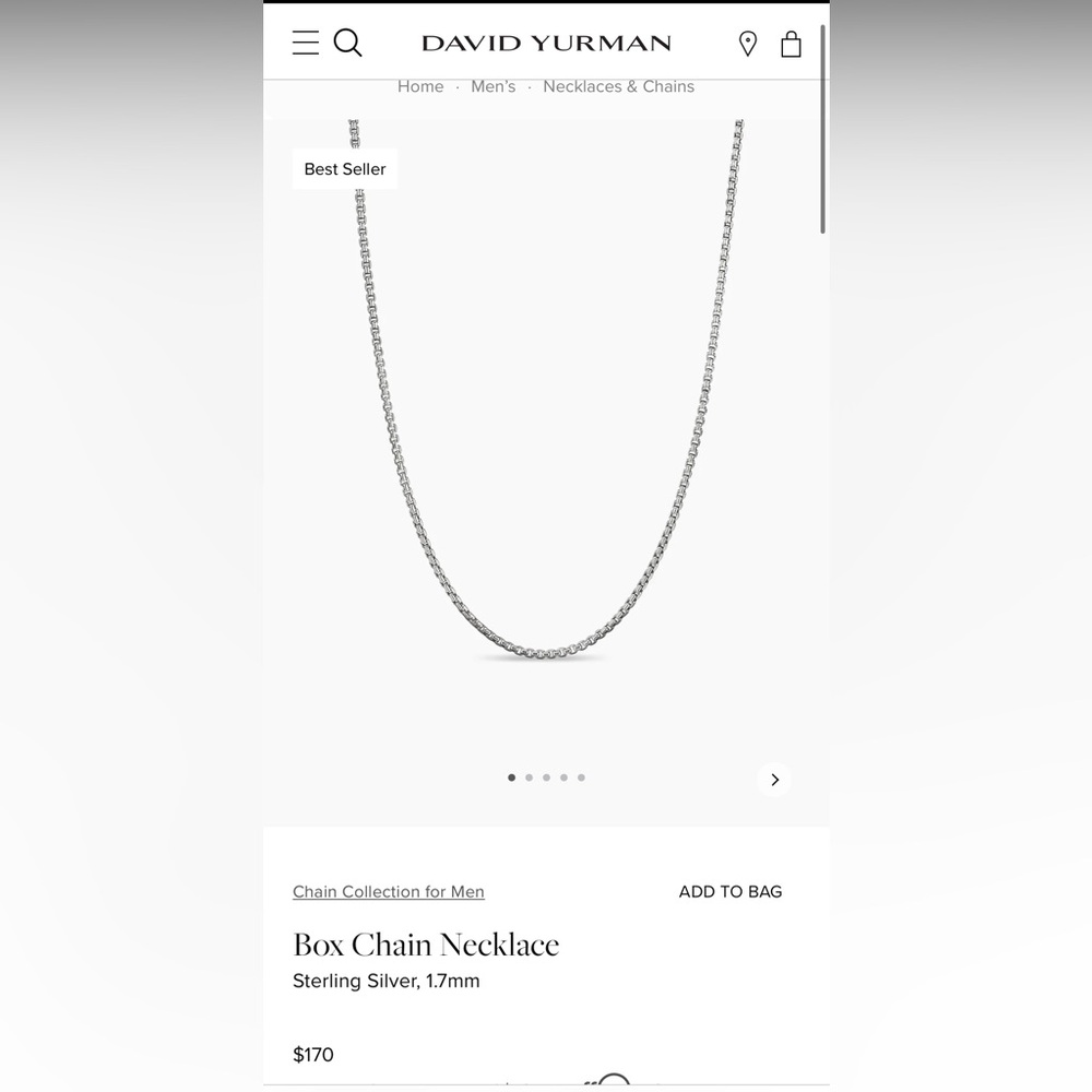 David yurman cross with chain